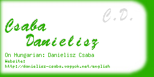 csaba danielisz business card
